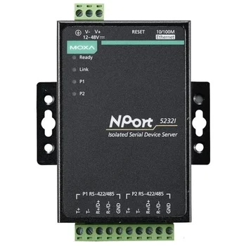NPort 5232i 2-портовый асинхронный сервер RS-422/485 в Ethernet с изоляцией 2 КВ NPort 5232i 2-портовый асинхронный сервер RS-422/485 в Ethernet с изоляцией 2 КВ